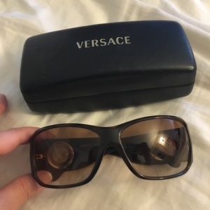 Versace sunglasses tortoise brown authentic